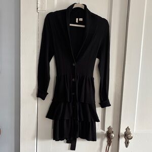 Anthropologie Moth Black Knit Cardigan size S/P